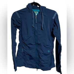 Mountain Hardwear Nylon Blue Jacket Sz 6